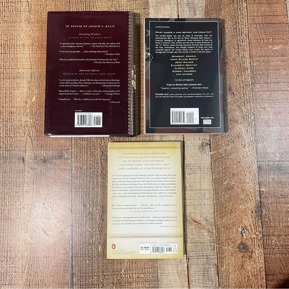 American Revolution History Book Bundle Nonfiction American Creation War Bio